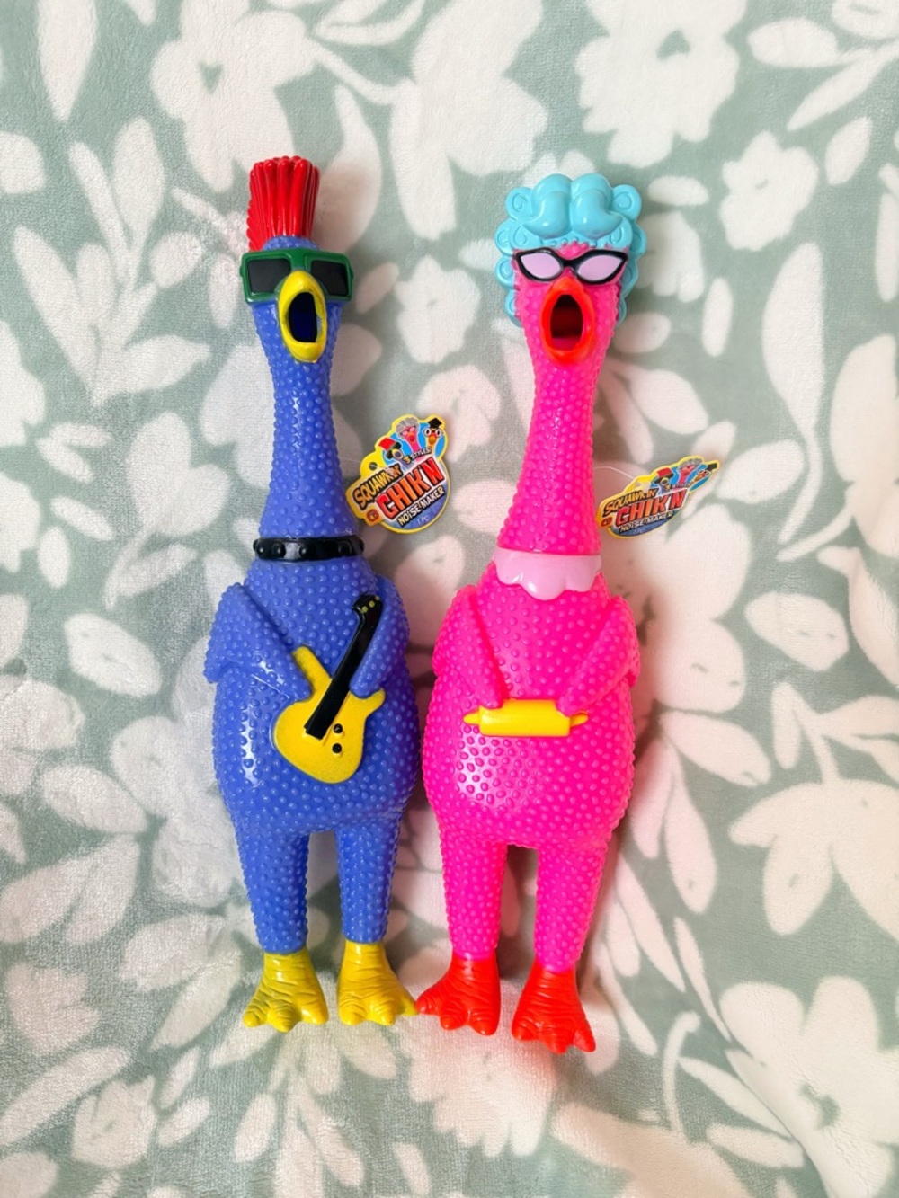Silly Squeaking Rubber Chicken Toy 🐔💕 Choose Your Chicken!